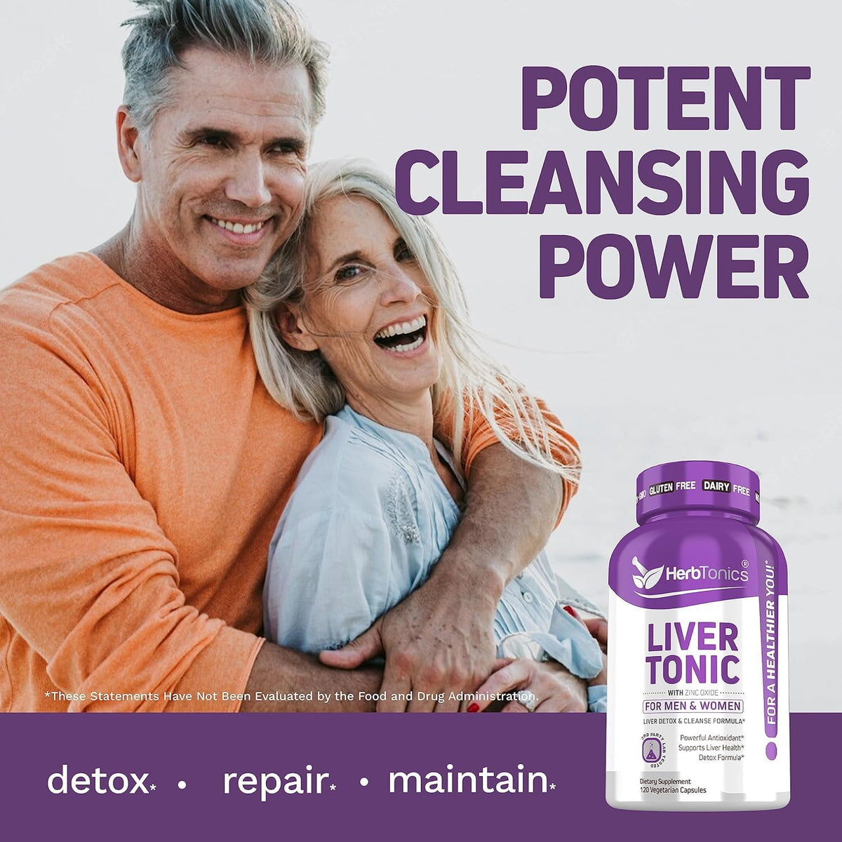 Herbtonics Liver Detox Cleanse with Milk Thistle & Berberine - 240 Capsules - image 3