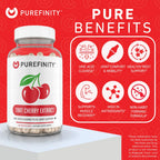 PUREFINITY Tart Cherry Capsules Uric Acid Flush Extract - 180 Count - image 4