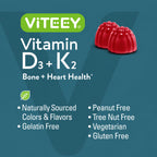 Viteey Vitamin D3 K2 Gummies