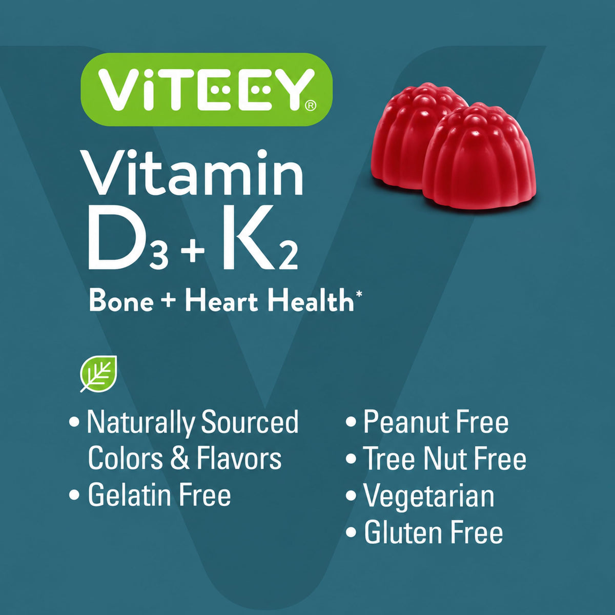 Viteey Vitamin D3 K2 Gummies