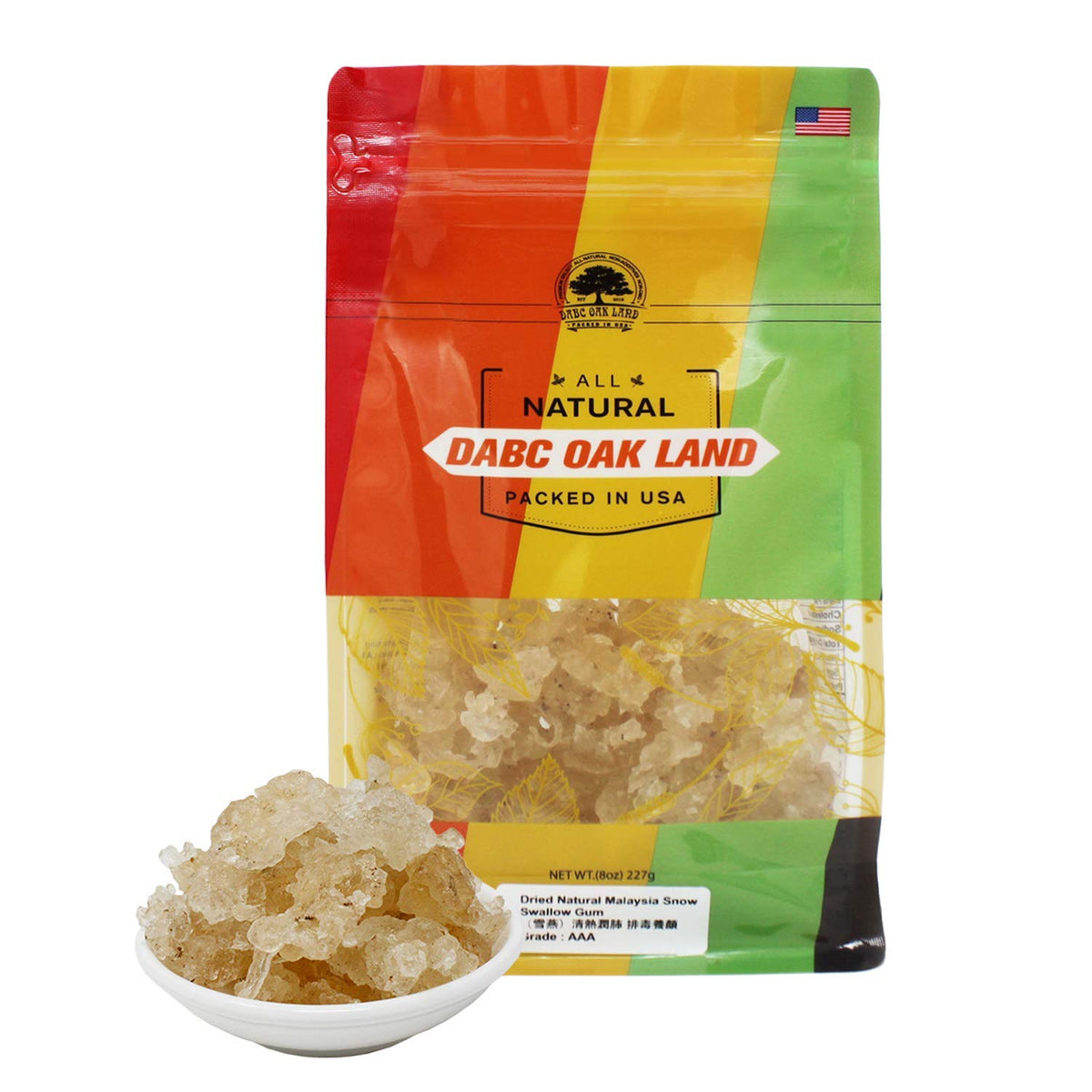 DABC OAK LAND Natural Wild Tragacanth Gum Snow Swallow - 8 oz