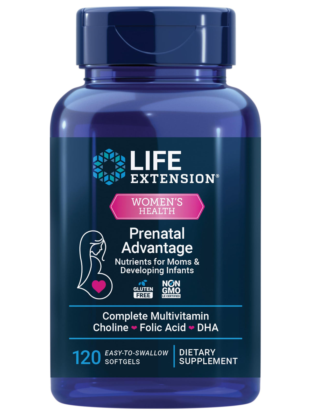 Life Extension Prenatal Advantage Multivitamin - 120 Softgels