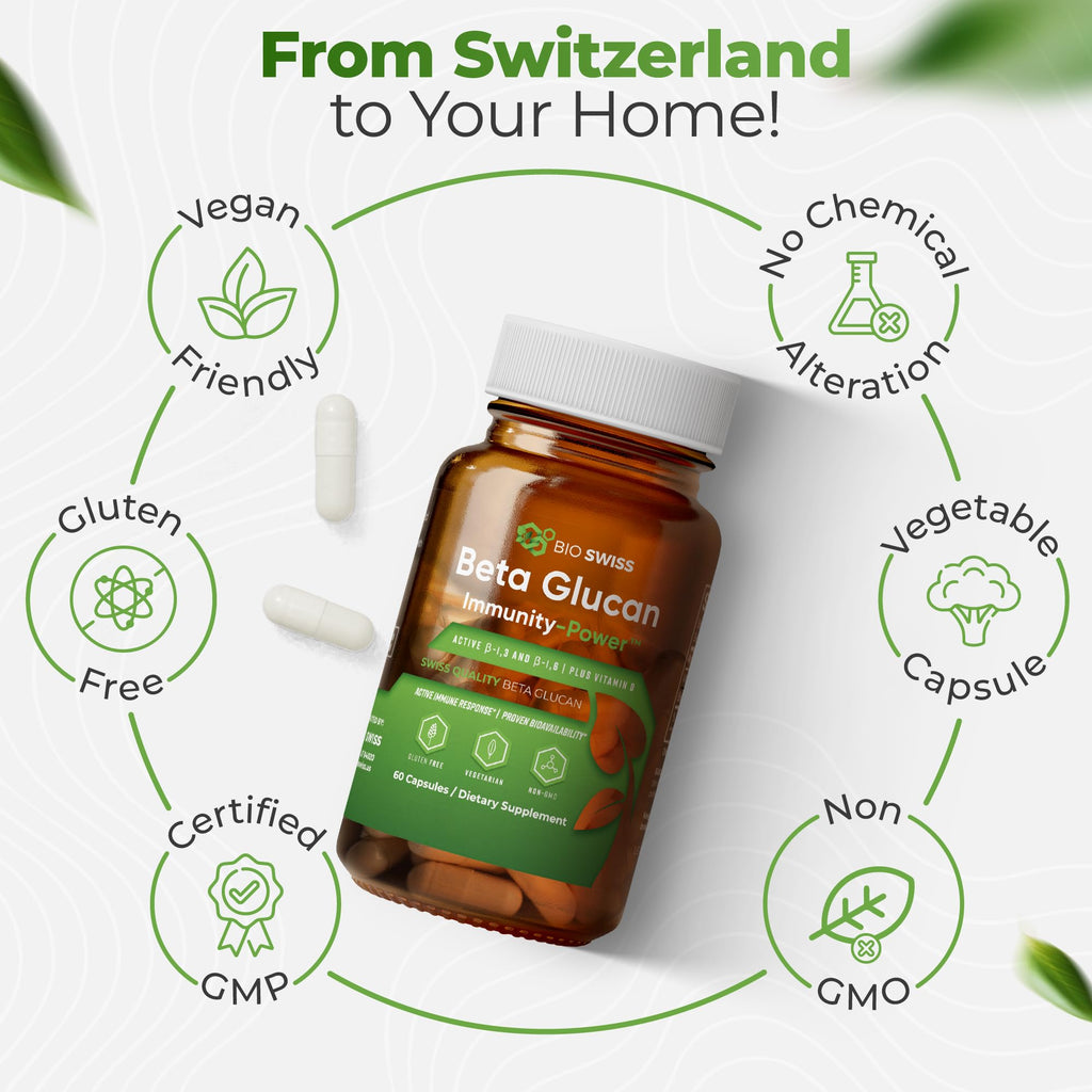 Bio Schwiiz Beta Glucan Immunity Power with Vitamin D - 60 Capsules - image 3