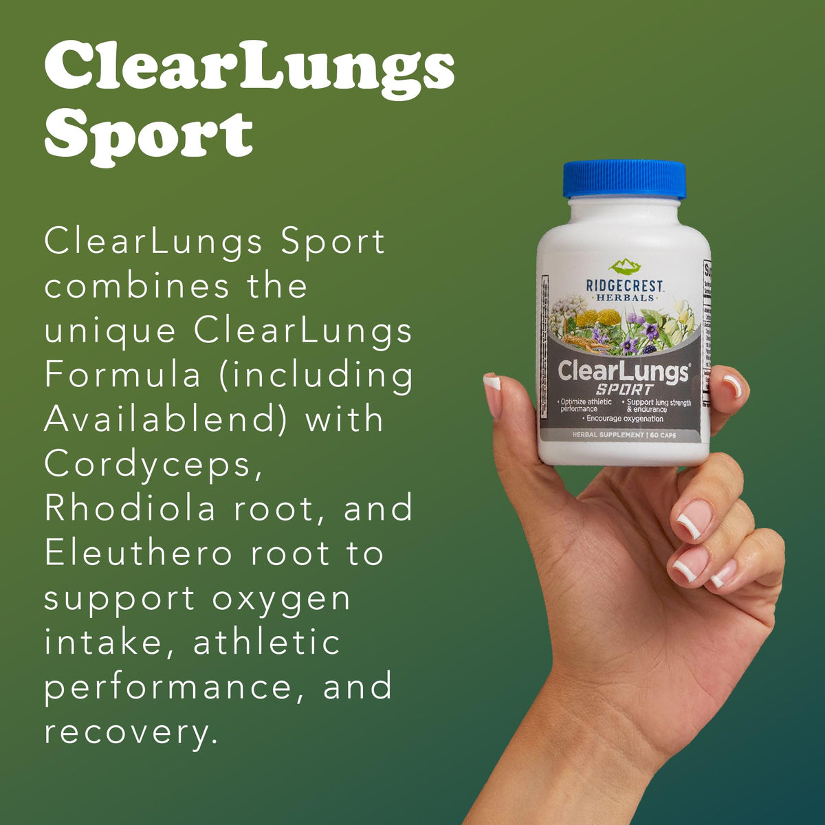 RidgeCrest Herbals ClearLungs Sport Lung Support - 60 Capsules - image 5