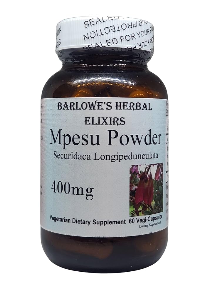 Barlowe's Herbal Elixirs Mpesu Root Powder - 60 Capsules