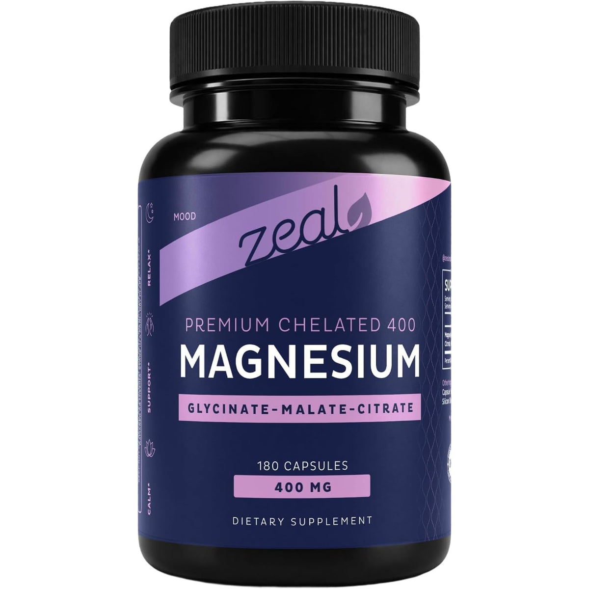 Zeal Naturals Triple Magnesium Complex 400mg - 180 Capsules - image 8