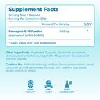Clear Formulas Quick Absorption CoQ10 200mg Capsules