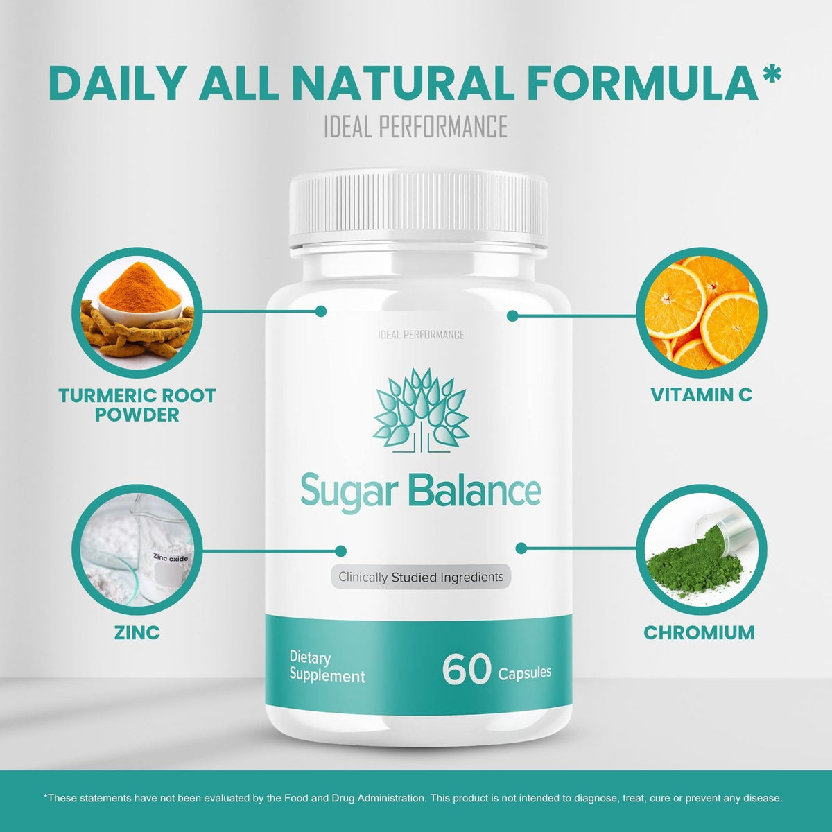 IDEAL PERFORMANCE Sugar Balance Capsules - 120 Capsules - image 5