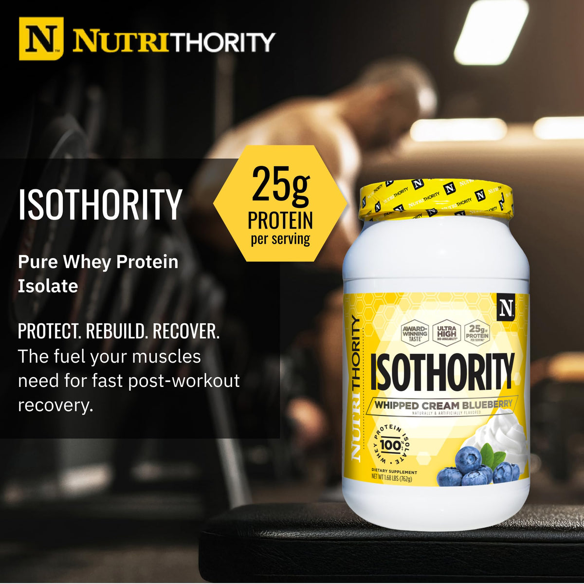 Nutrithority - Isothority Isolated Whey Protein Powder (25 Servings)