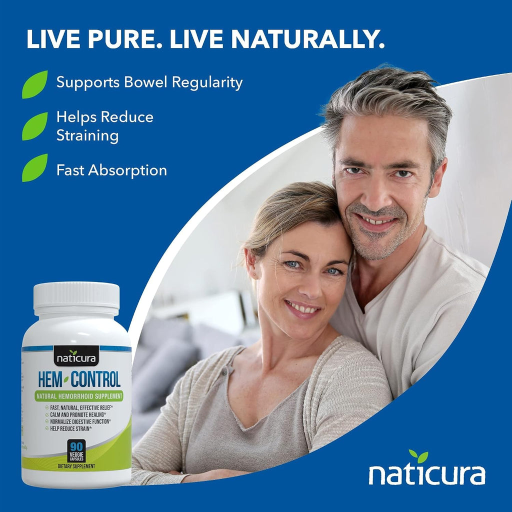 Naticura Hem-Control Hemorrhoid Relief Capsules - 90 Count - image 4
