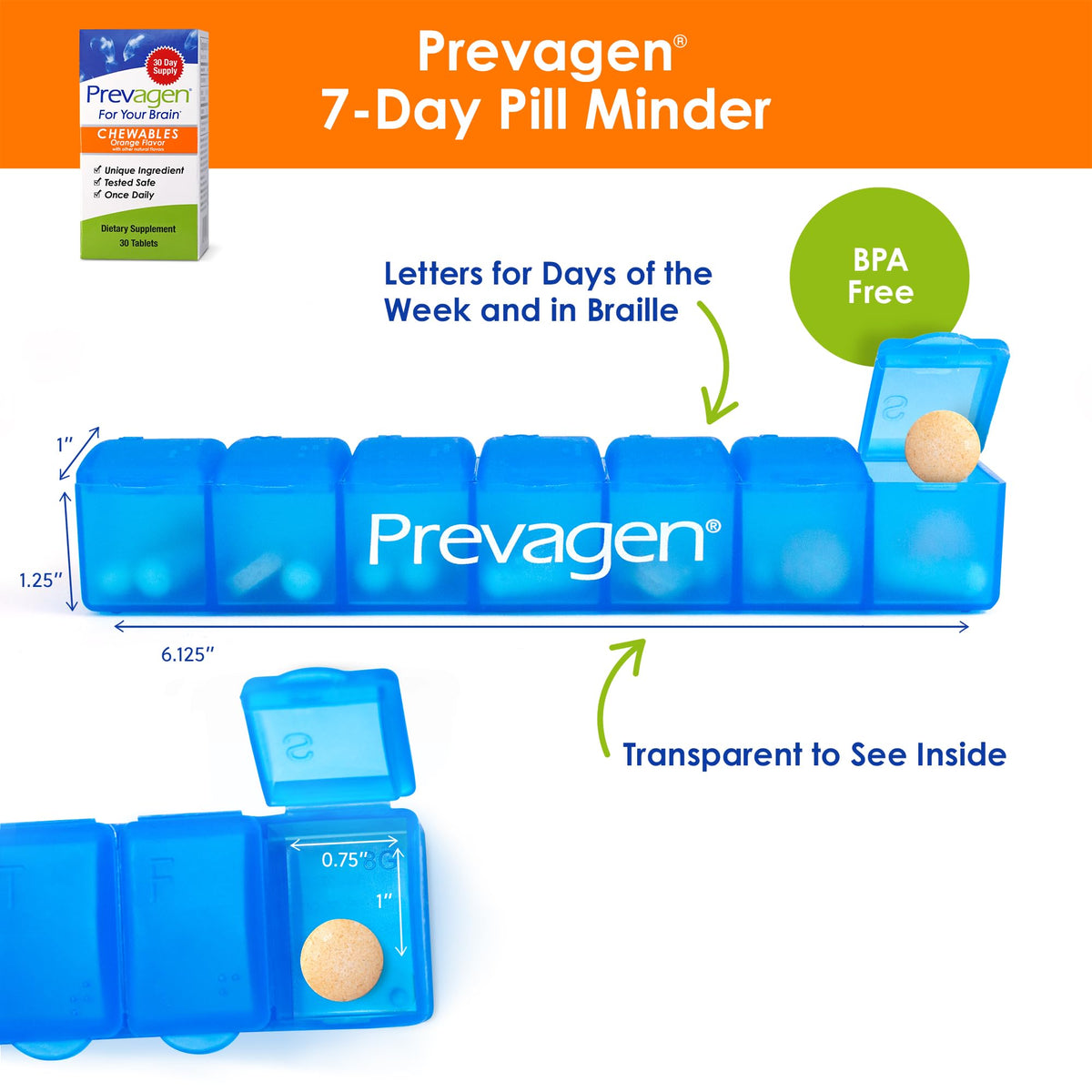 Prevagen Regular Strength Orange Chewables Brain Supplement - 30 Count - image 5