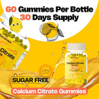 Nutrisnaps Calcium Citrate Gummies 1200mg Bone Support - 60 Count - image 6