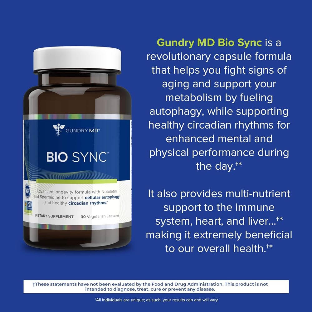 Gundry MD Bio Sync Longevity Supplement - 30 Capsules - image 3