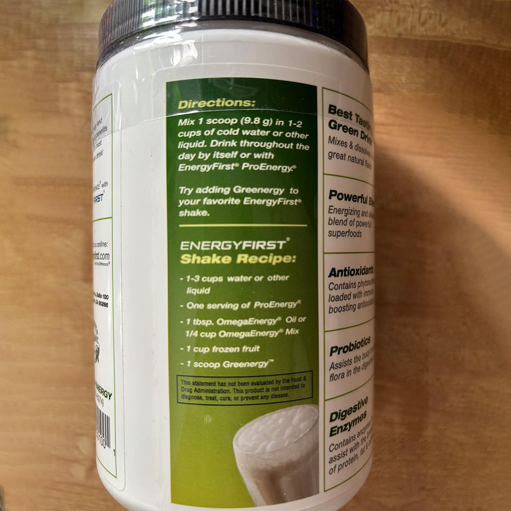 EnergyFirst Greenergy Organic Superfood Powder - 30 Servings - image 5
