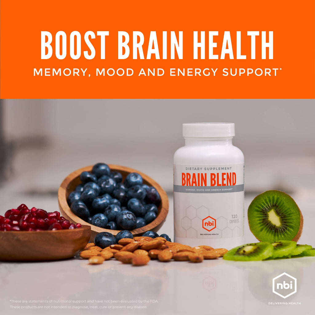 NBI Brain Blend Nootropic for Memory & Focus - 120 Capsules - image 7