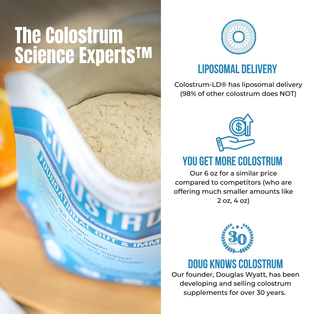 Colostrum-LD Liposomal Delivery Colostrum Powder - 68 Servings - image 3