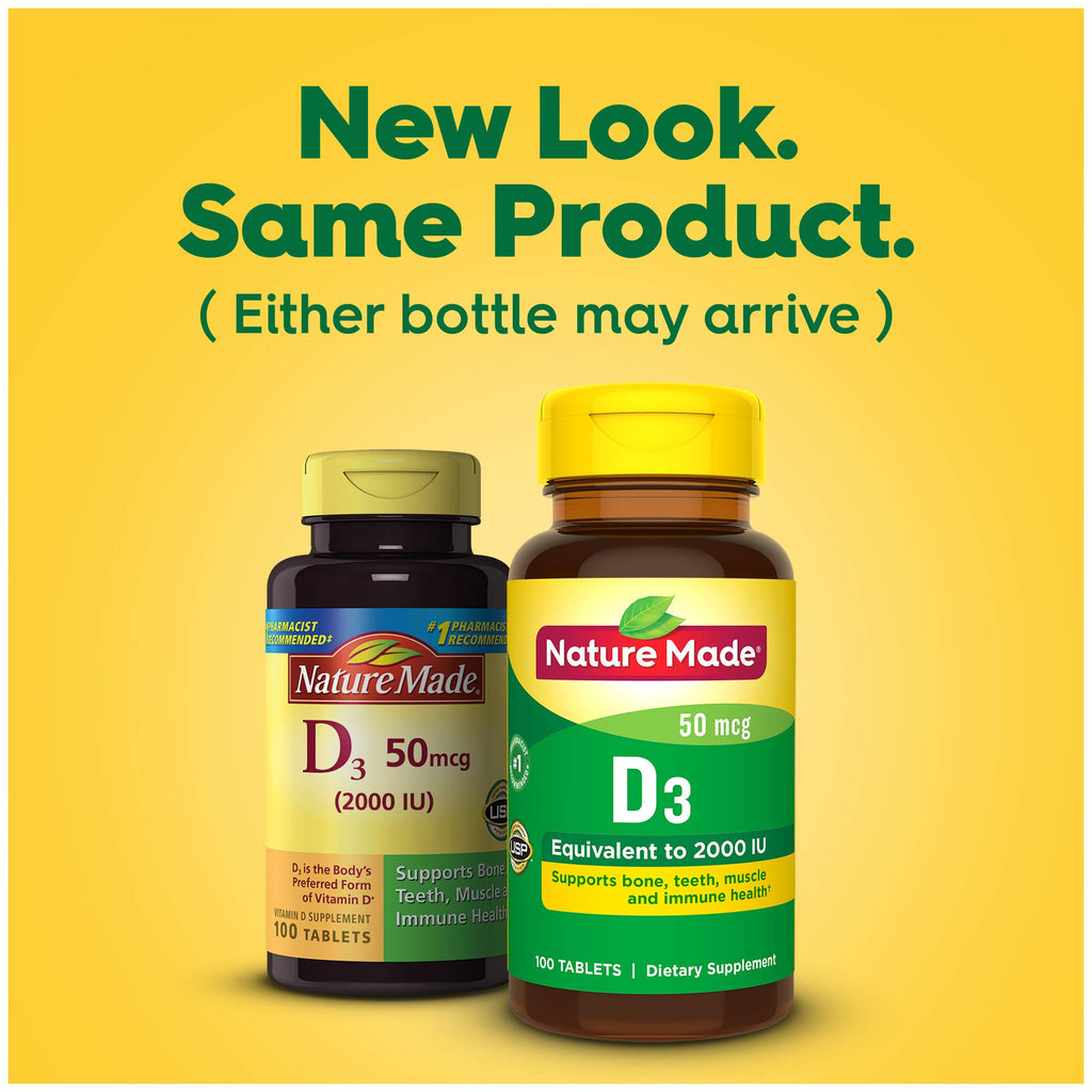 Nature Made Vitamin D3 2000 IU - 100 Tablets - image 10