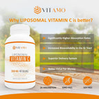 Vitamo Liposomal Vitamin C 2000mg Immune Support - 300 Capsules - image 4