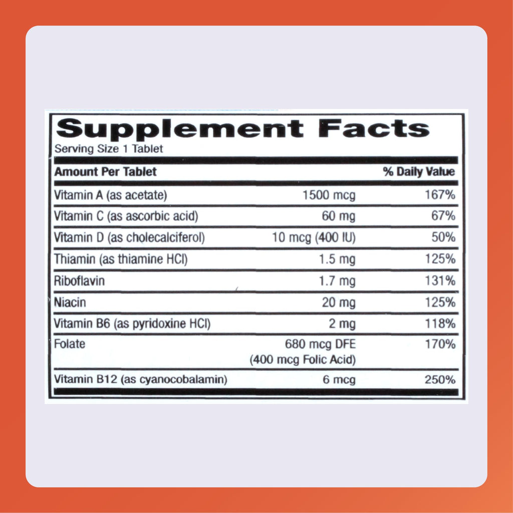 Rugby Daily-Vite Multivitamin for Adults - 200 Tablets - image 6