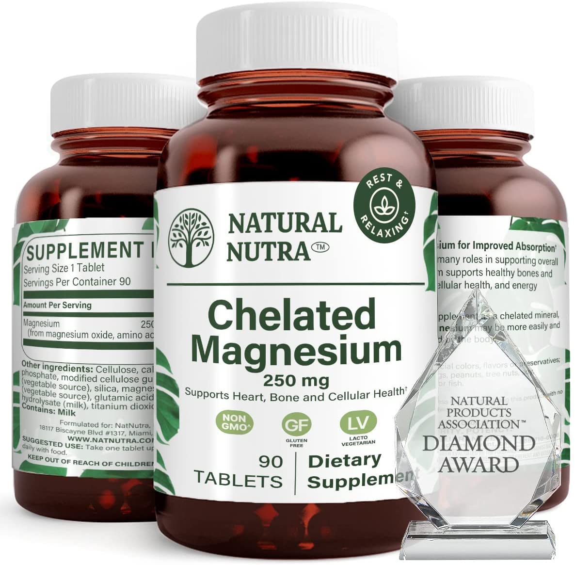 Natural Nutra Chelated Magnesium Oxide Supplement Parent