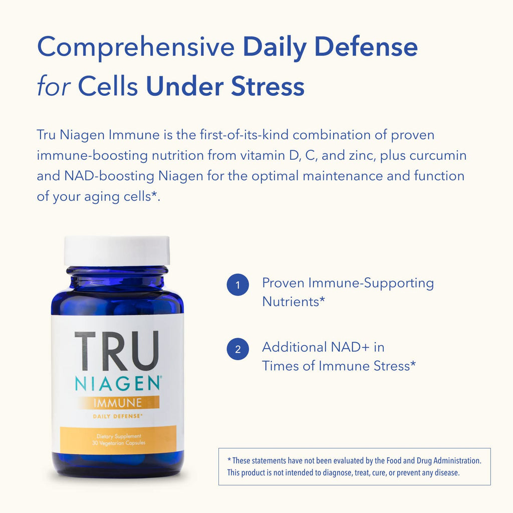 TRU NIAGEN Immune Support Supplement with Vitamin D3 - 30 Capsules - image 6