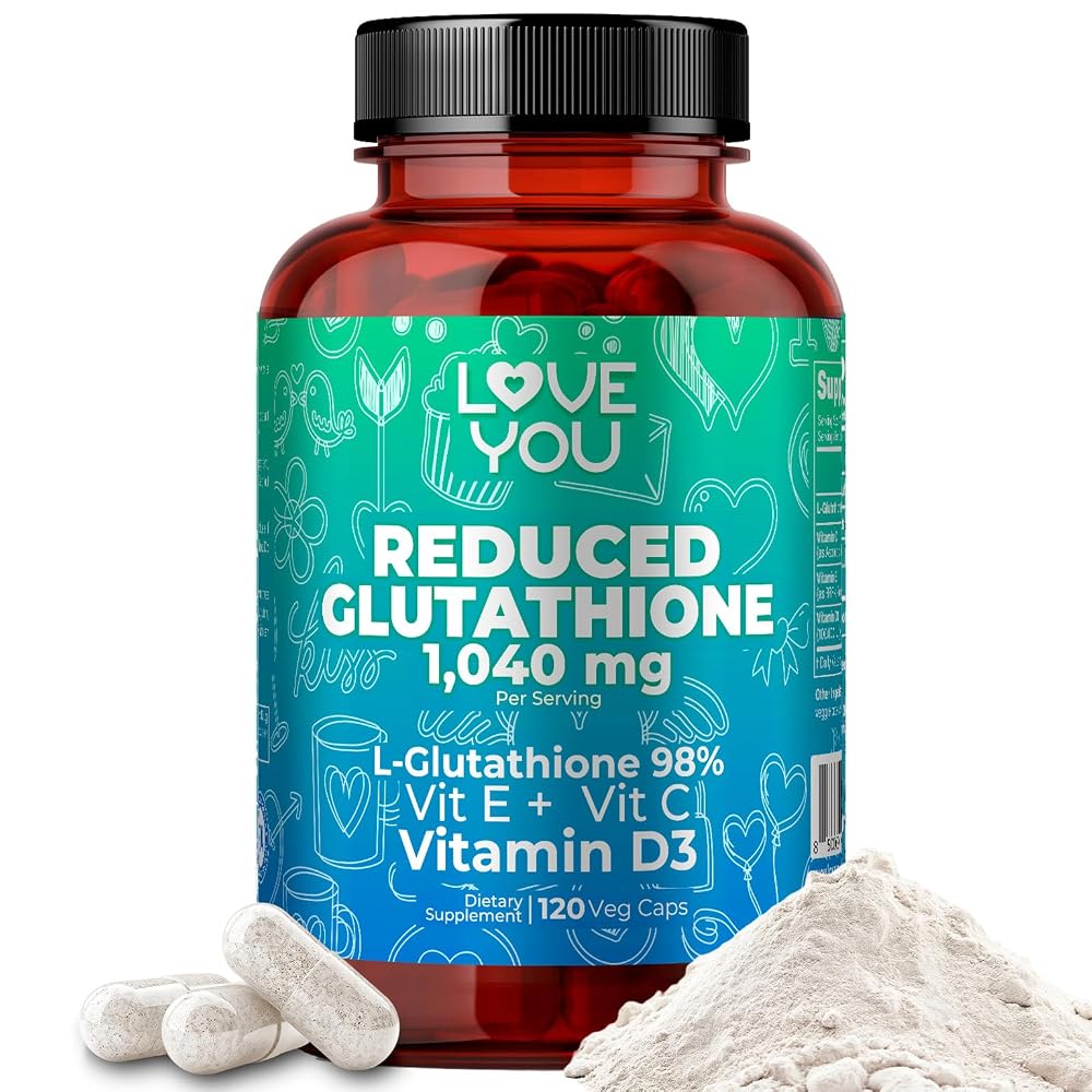 Love You Reduced Glutathione 1040 mg with Vitamins C, E & D3
