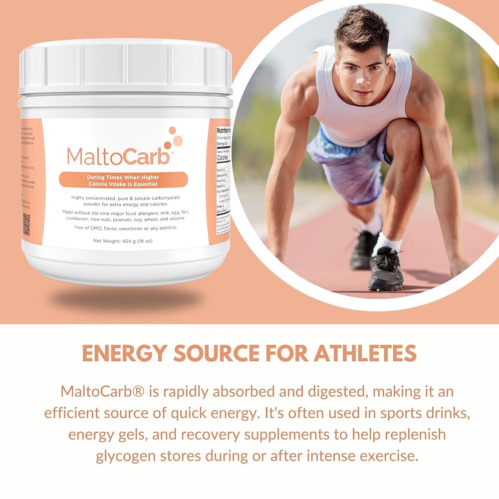 Solace Nutrition MaltoCarb Maltodextrin Carbohydrate Powder - 454g - image 4