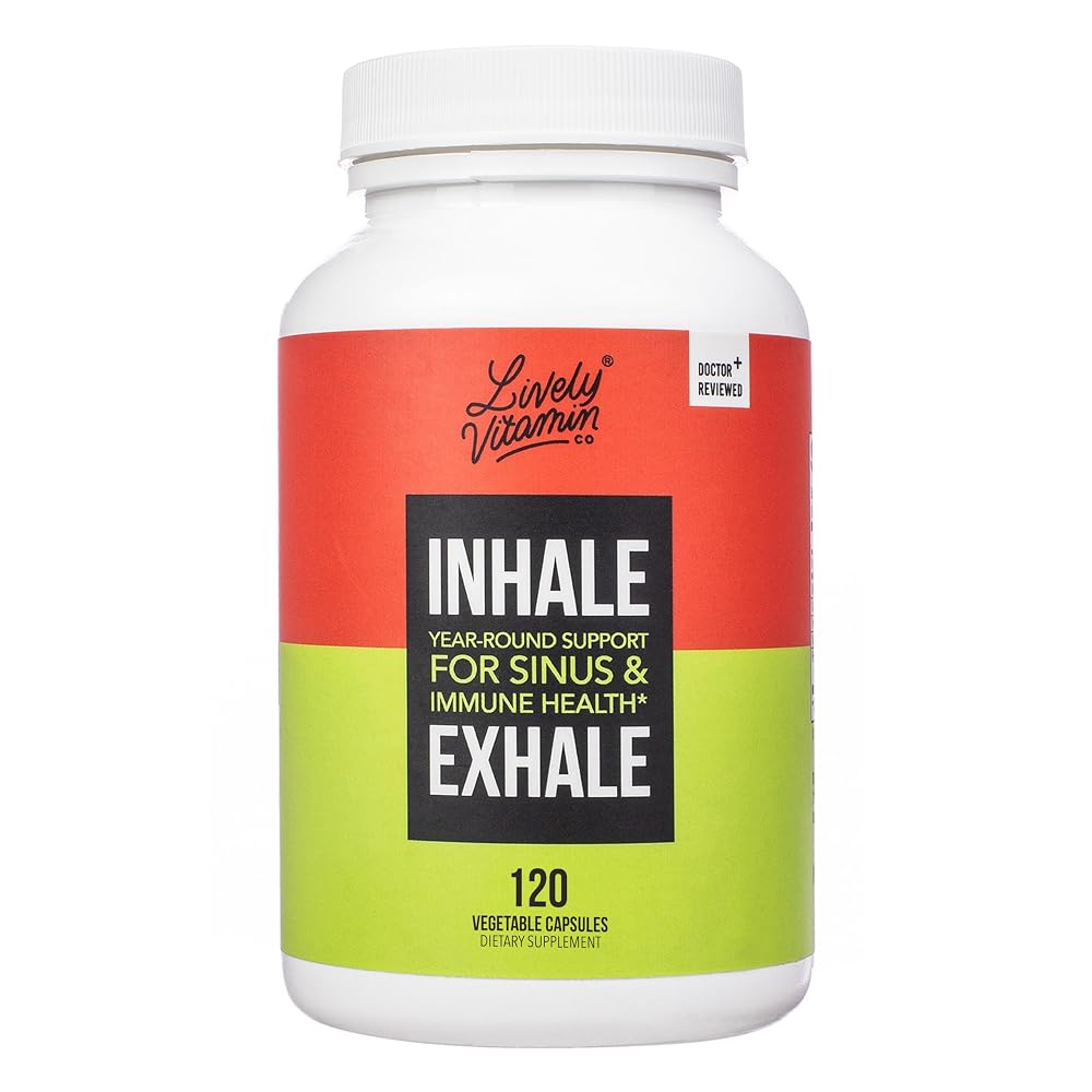 LIVELY VITAMIN CO. Inhale Exhale - Helps Calm Allergies - Itchy