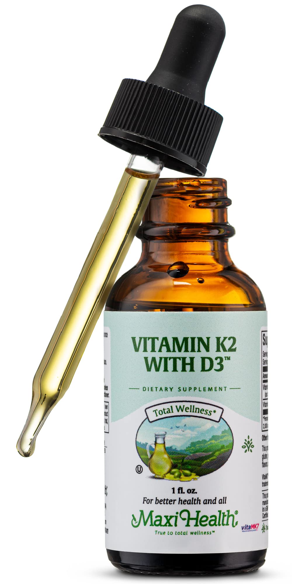 Maxi Health Vitamin D3 with K2 Liquid Drops - 1 fl oz - image 2