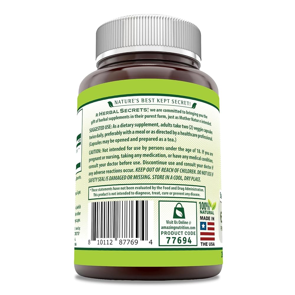 Herbal Secrets Green Tea Extract 630 Mg Per Serving