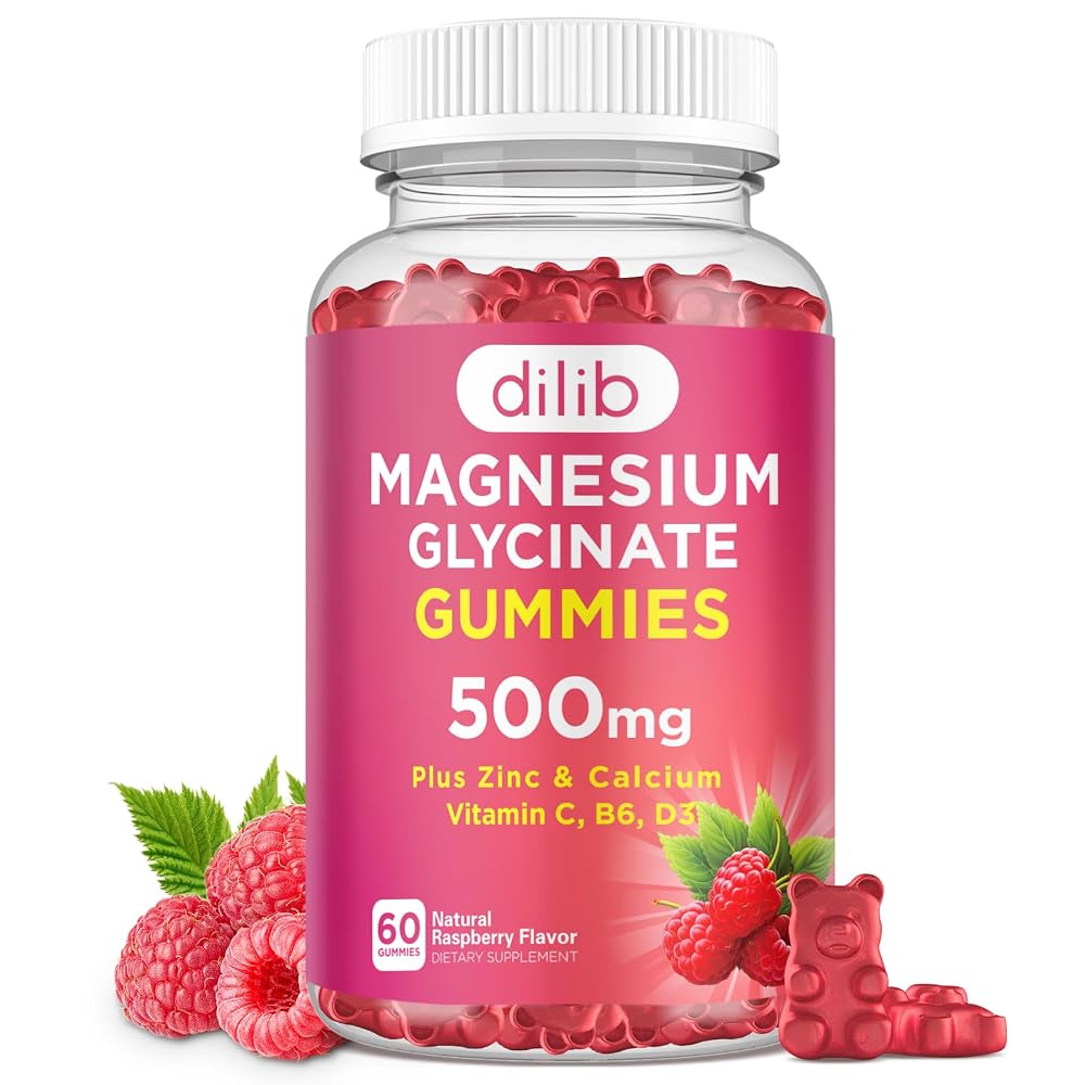 dilib Magnesium Glycinate Gummies 500mg Magnesium Supplement
