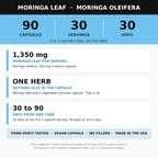 Alkaline Herb Moringa Oleifera Supplement - 90 Vegetarian Capsules - image 3