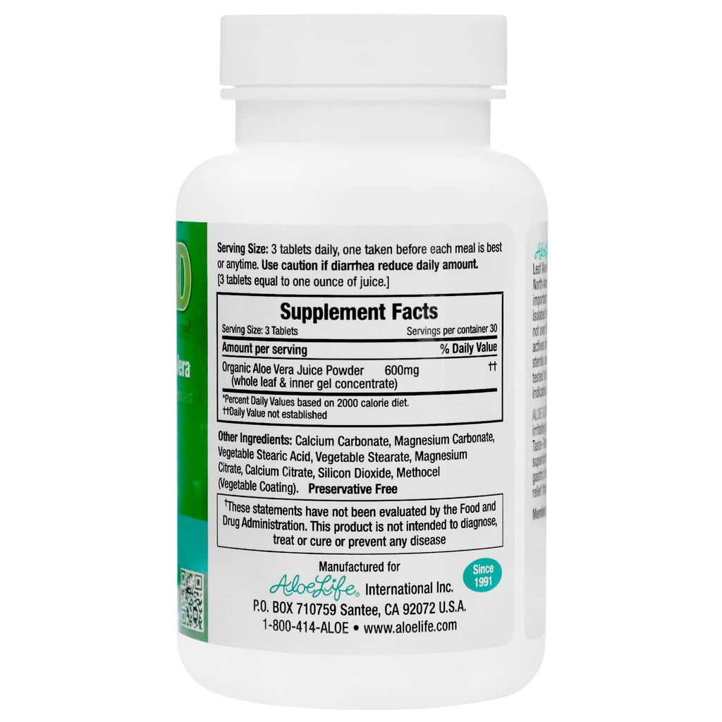 Aloe Life Aloe Gold Tablets Digestive Support - 90 Tablets - image 3
