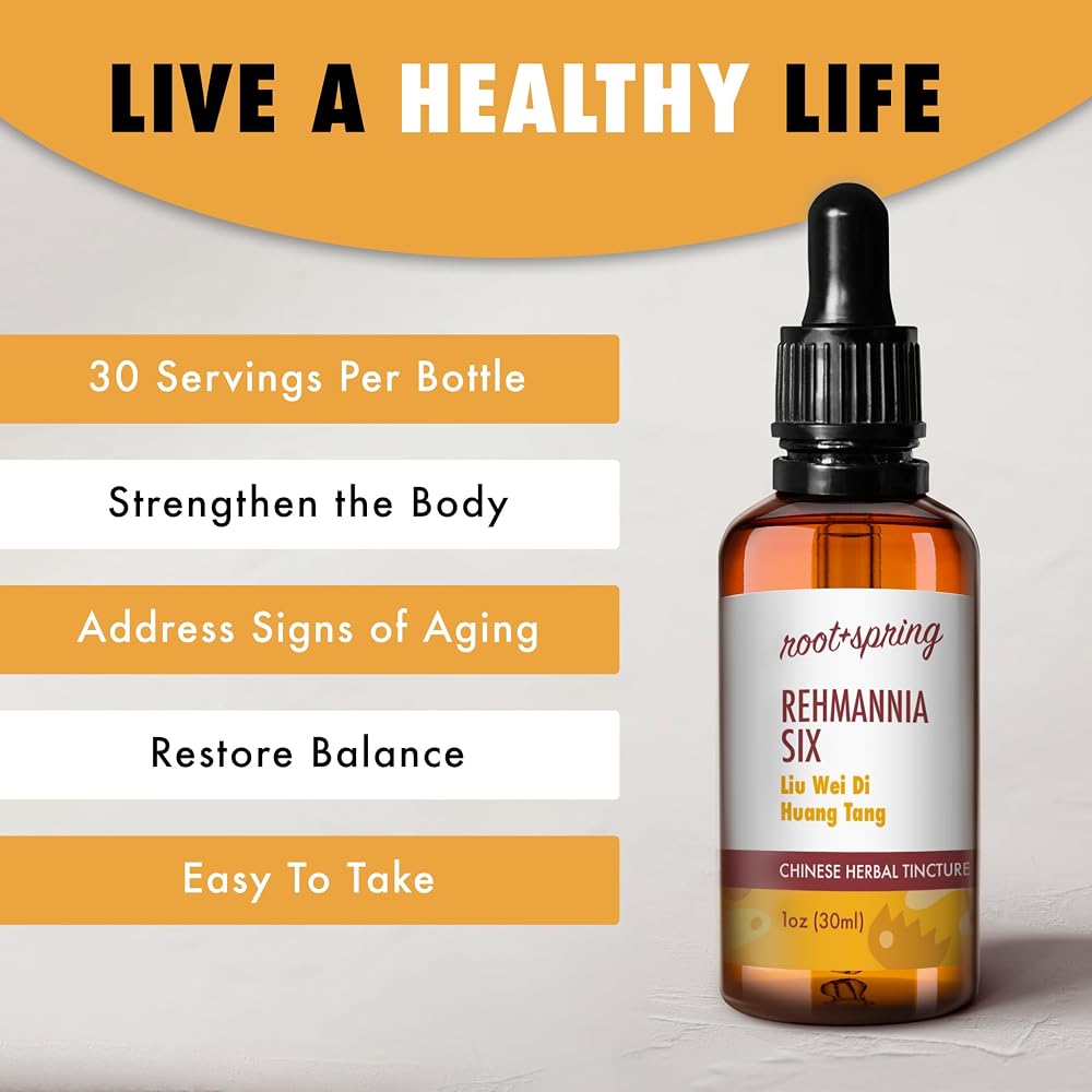 root + spring Rehmannia Six - Liu Wei Di Huang Tang - Herbal Tincture