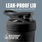 BlenderBottle Sport Flip Stainless Steel Shaker Bottle