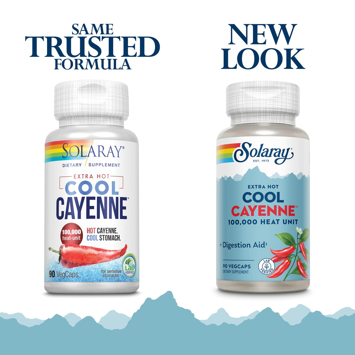 Solaray Extra Hot Cool Cayenne 100,000 Heat Units - 90 Vegetarian Capsules - image 2
