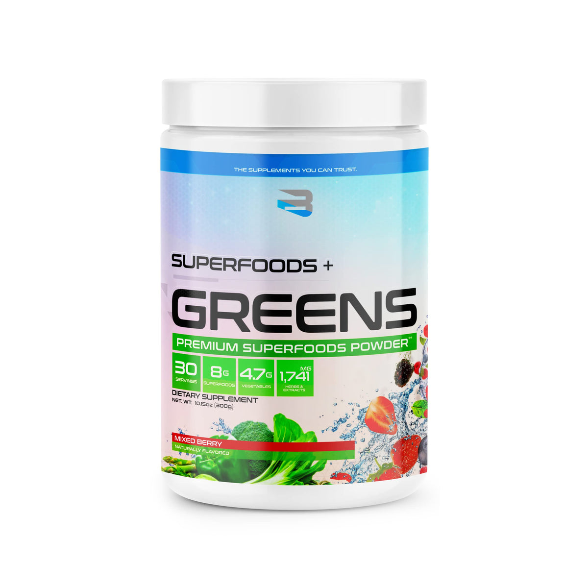 Believe Supplements Superfoods + Greens - 30 Servings
