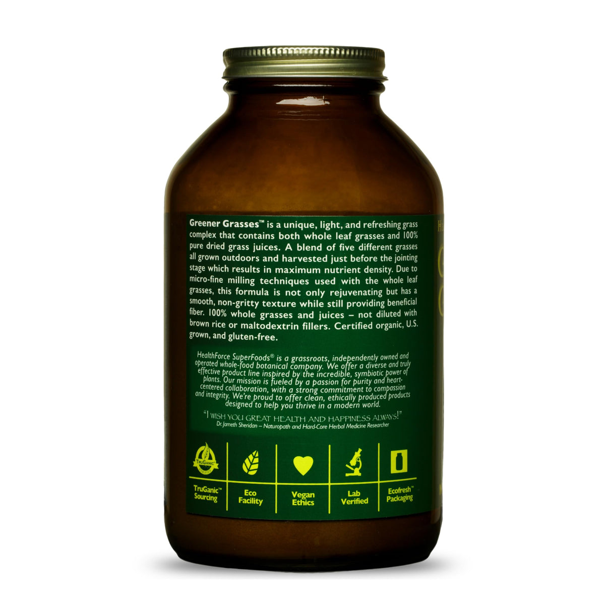 HealthForce SuperFoods Greener Grasses Alkalizer Powder - 10 oz - image 3