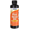Now Supplements, Certified Organic Flax Seed Oil Liquid, Cold-Pressed