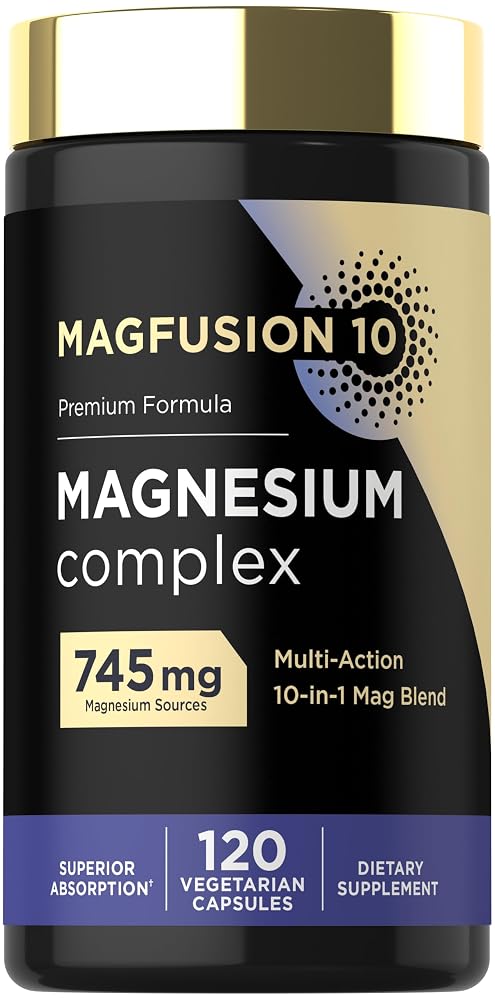 Magfusion-10 Magnesium Complex Supplement 745mg - 120 Capsules