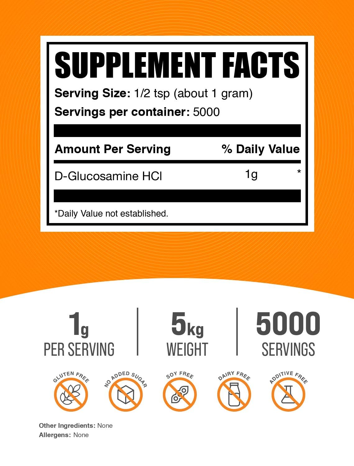 BulkSupplements.com Glucosamine HCl Powder
