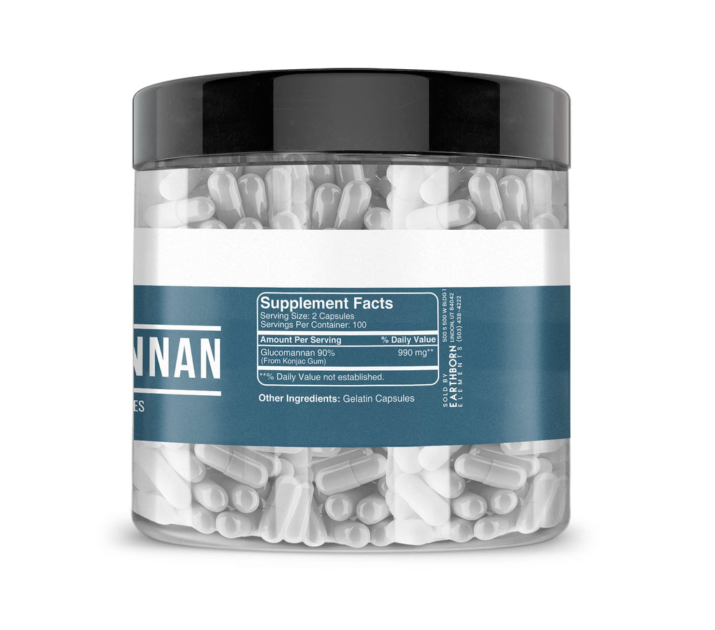 Earthborn Elements Glucomannan - 200 Capsules - image 3