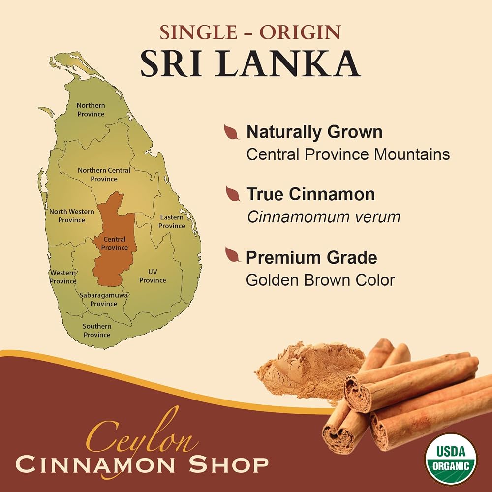 Organic Ceylon Cinnamon Capsules, USDA Certified Supplement - image 7
