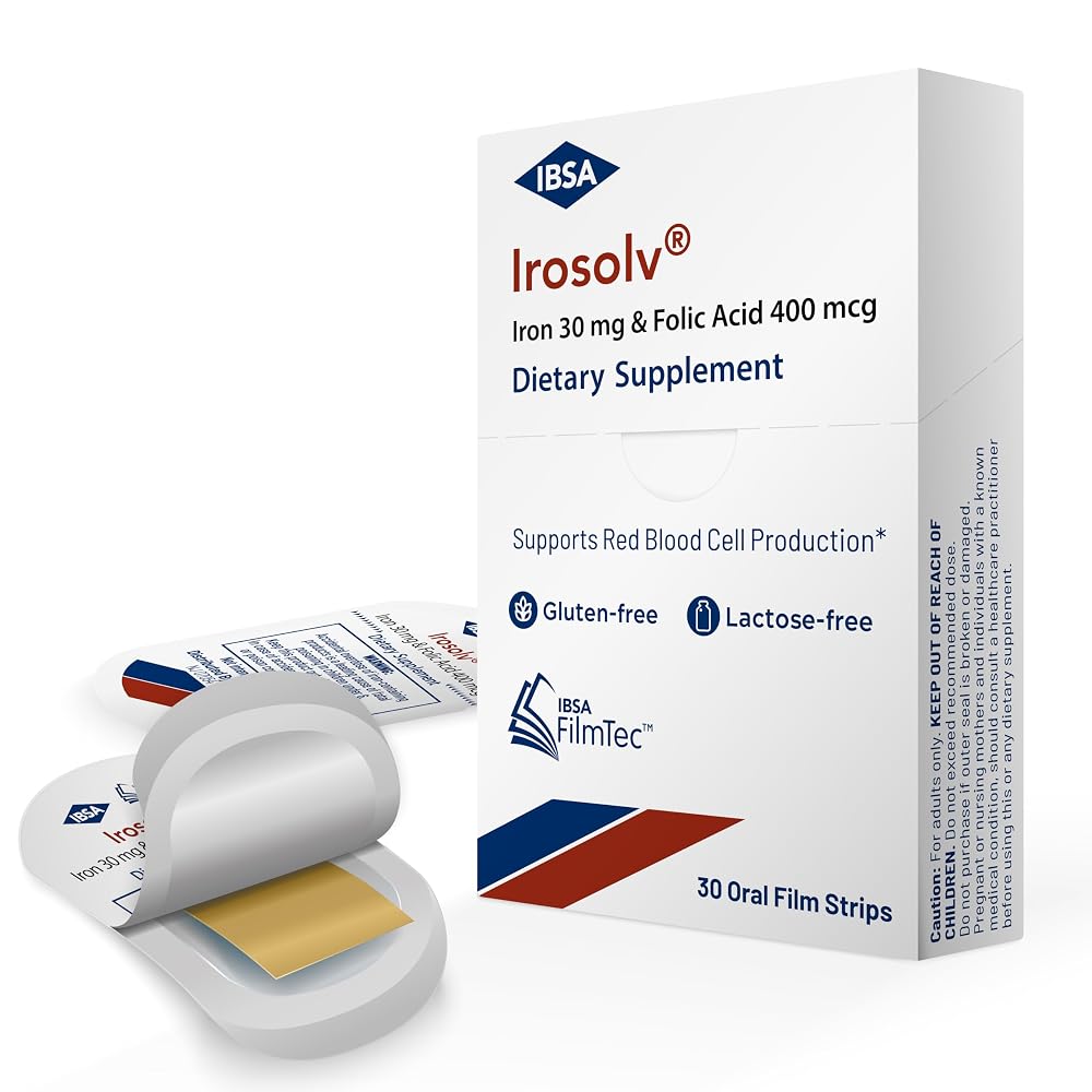 Ibsa Irosolv Iron Supplement with Folic Acid - 30 Films