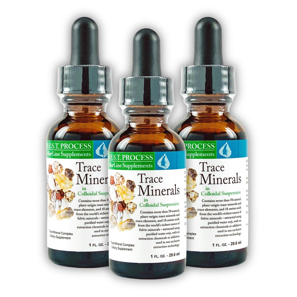 Morter Trace Minerals - Colloidal Fulvic Trace Mineral Drops with 70+
