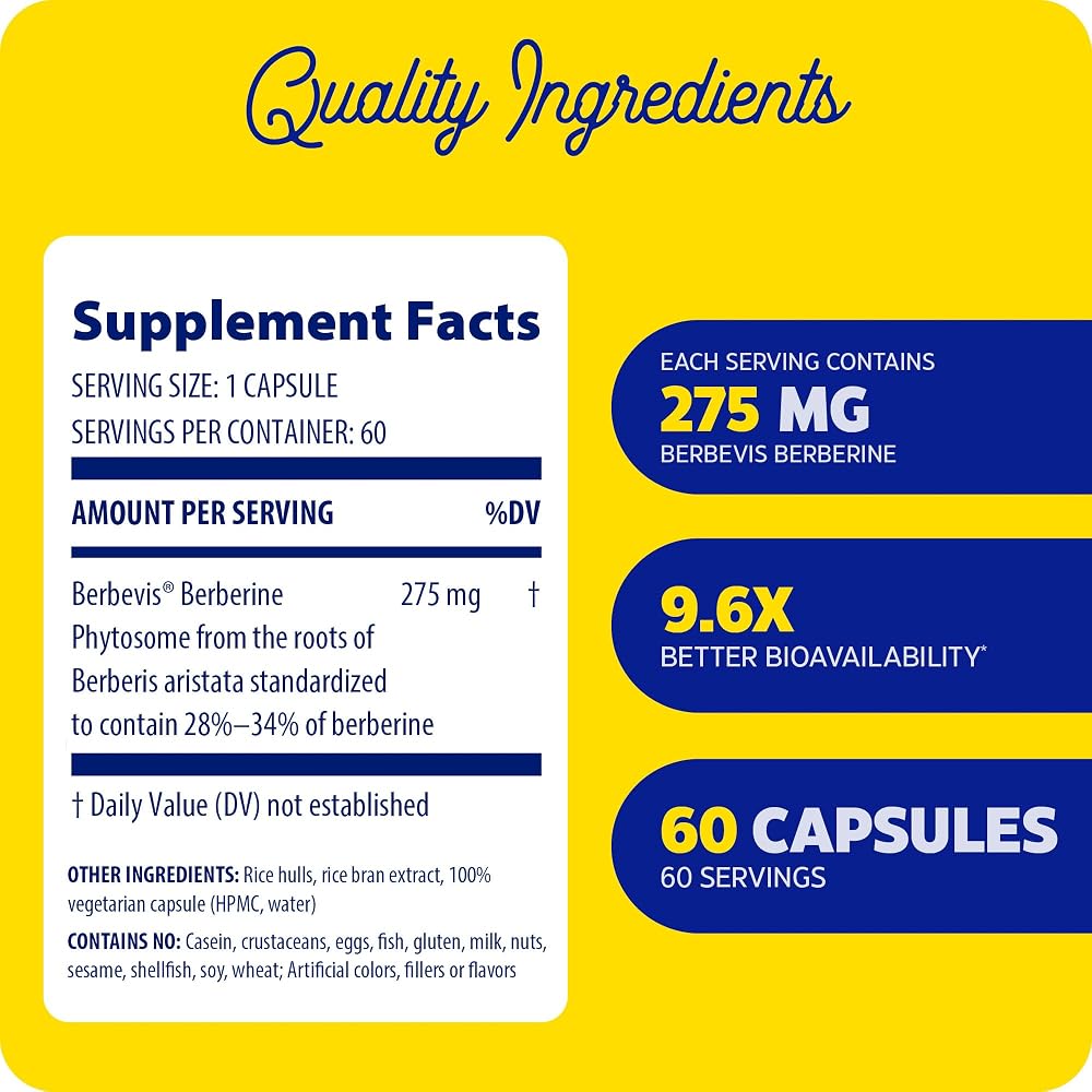 Enzymedica Berberine Phytosome High Absorption - 60 Capsules - image 2