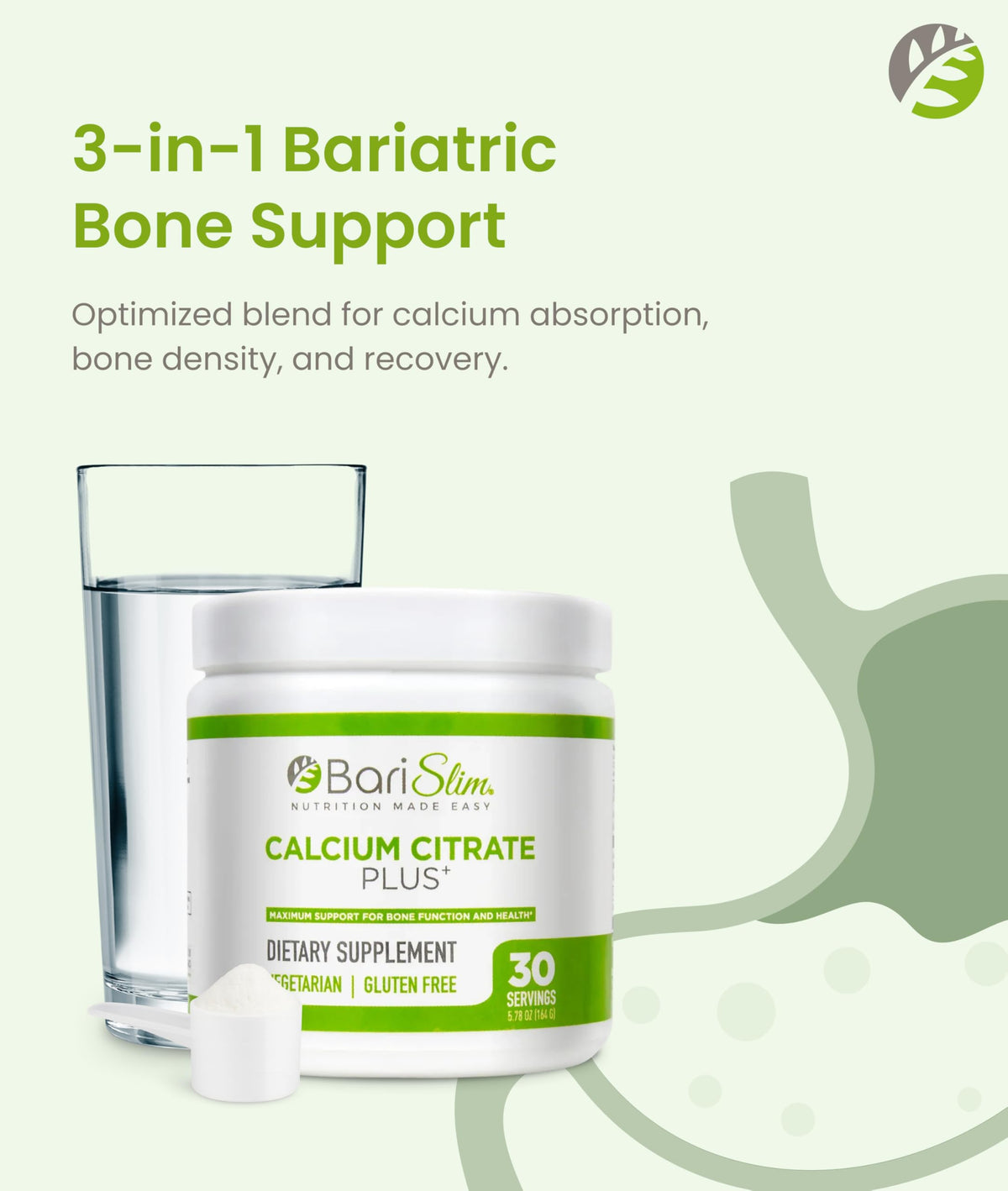 BariSlim Bariatric Calcium Citrate Plus Powder - 30 Servings - image 5