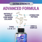 Nature's Peak Multi Collagen Peptides Supplement for Hair