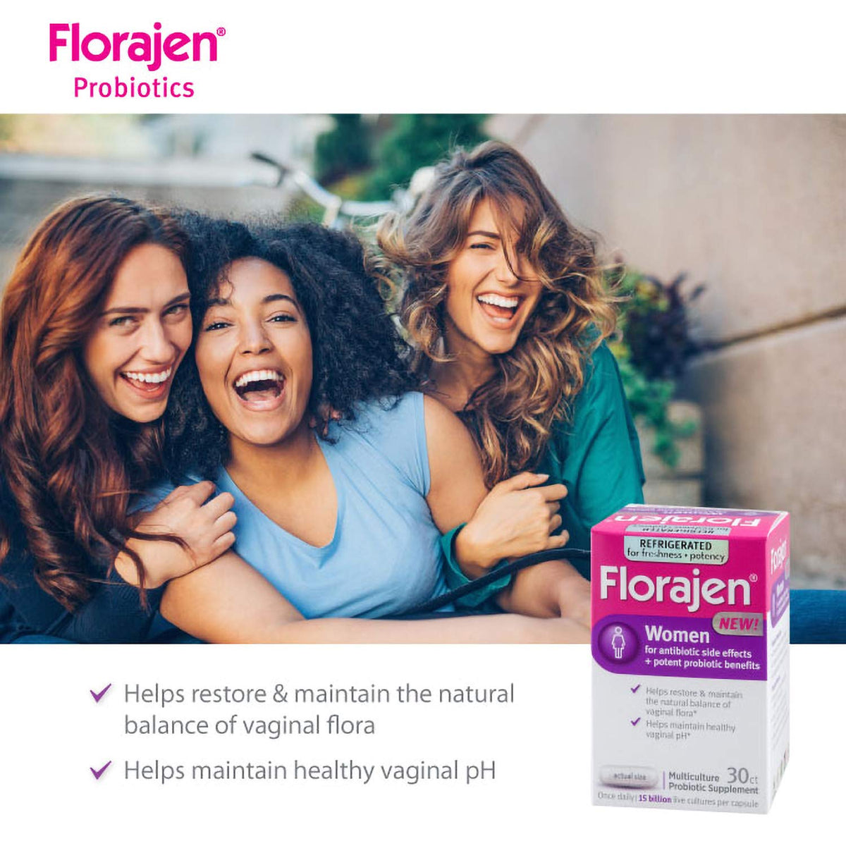 Florajen Kids & Women Refrigerated Probiotics - 60 Capsules - image 2