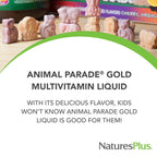 NaturesPlus Animal Parade Gold Children's Liquid Multivitamin
